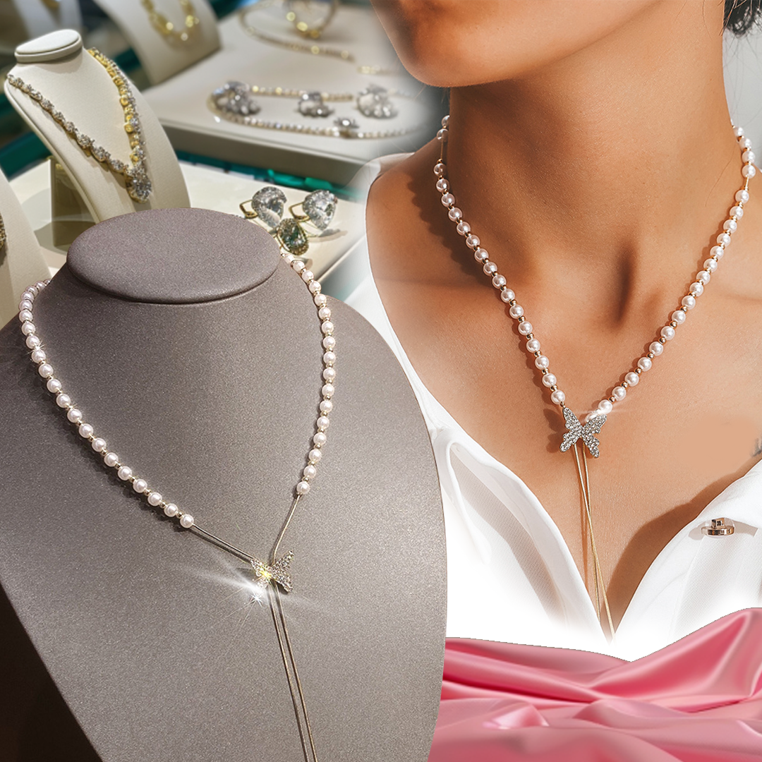 Collar elegante mariposa